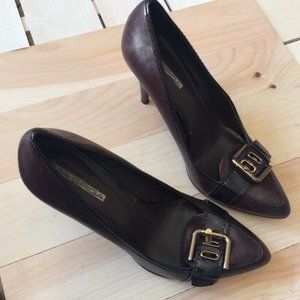 Brown Leather Italian Pumps